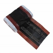 Banda coama maro / negru / caramiziu 230 mm