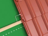 Clemă antifurtună țiglă presată, tip DC 75 x 65 mm