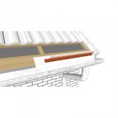 Grilă streașină cu piaptăn 85 x 1000 mm